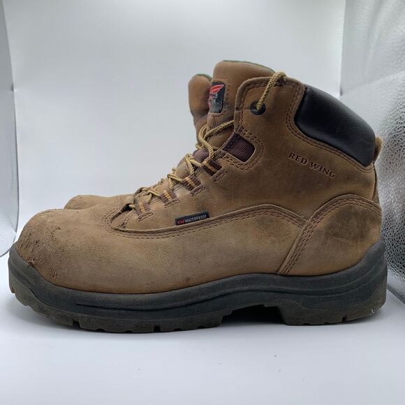 Red Wing King Toe Brown 6" Work Boot Safety Shoe Women's Size 9.5 Model 3540 - Picture 2 of 8